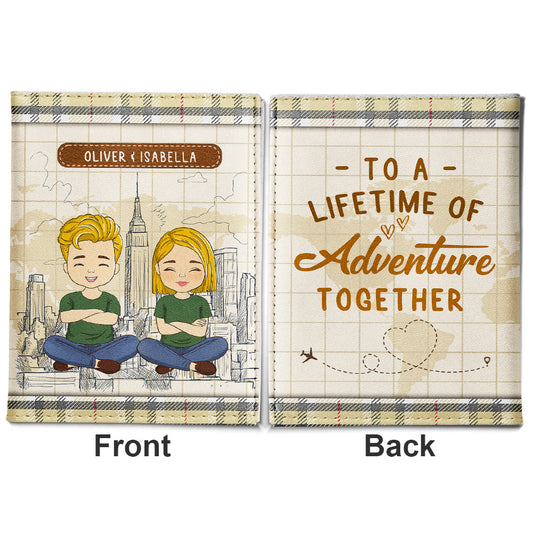 Lifetime Of Adventure - Personalized Custom Passport Cover