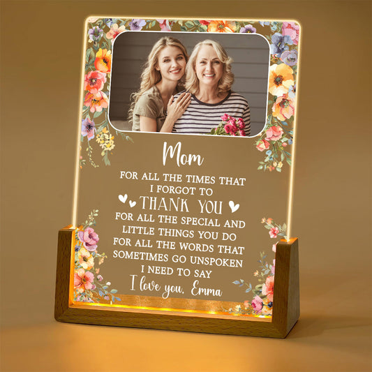 I Need To Say I Love You - Personalized Custom Plaque With Walnut Base