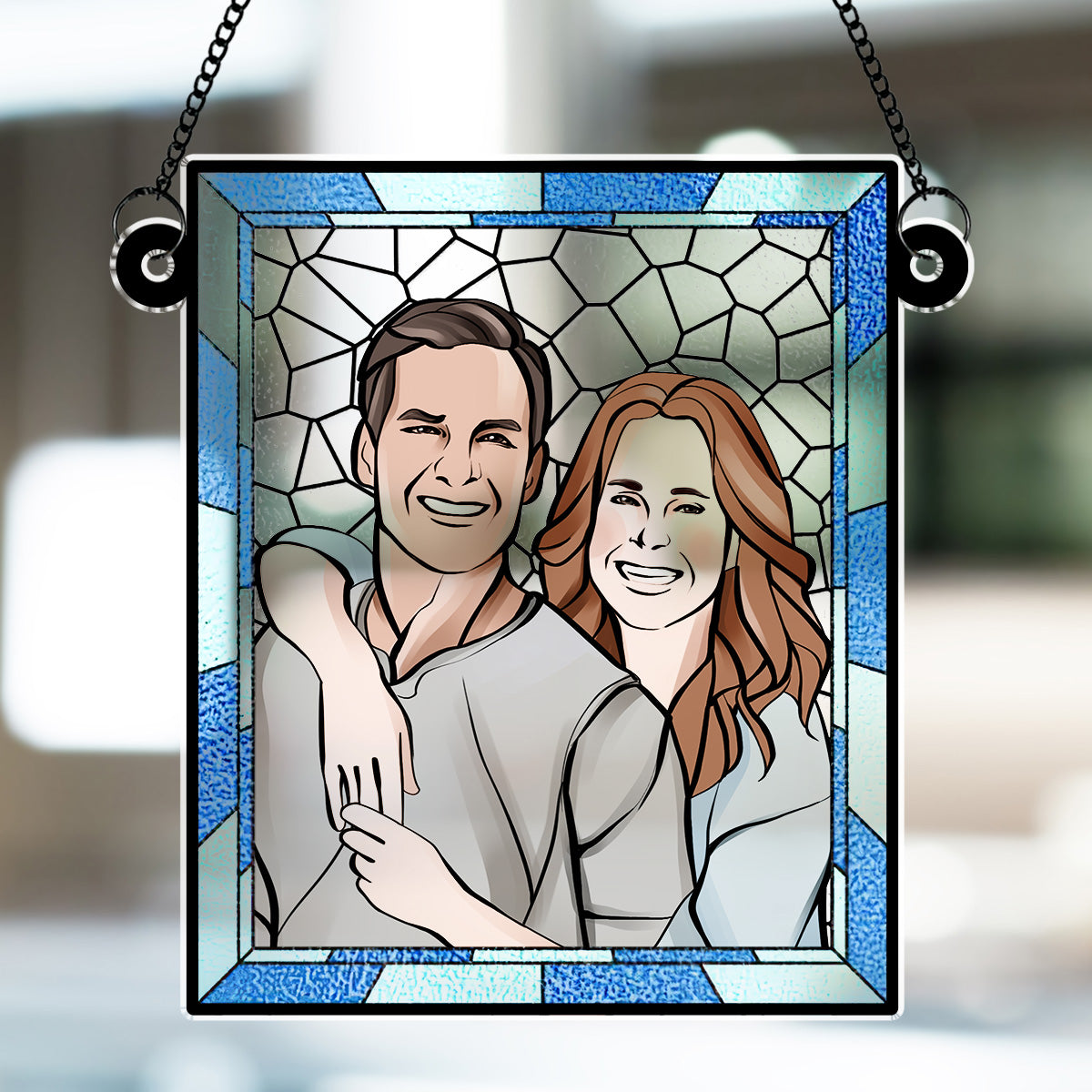 Love You More Every Day - Personalized Custom 1 Layer Suncatcher