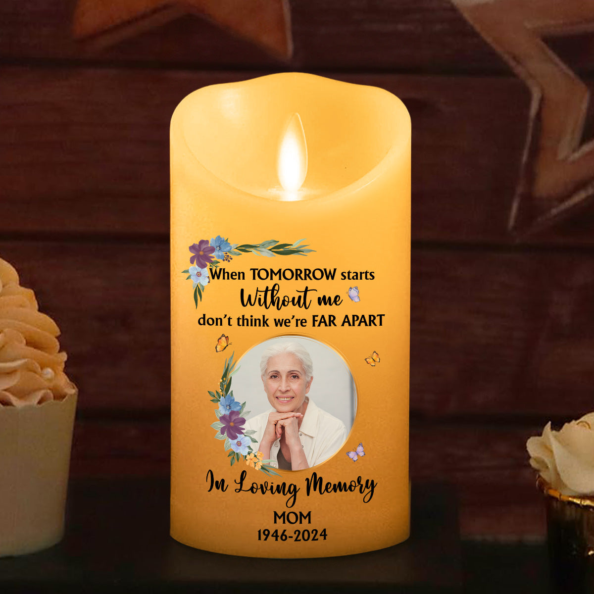 When Tomorrow Starts - Personalized Custom LED Candle