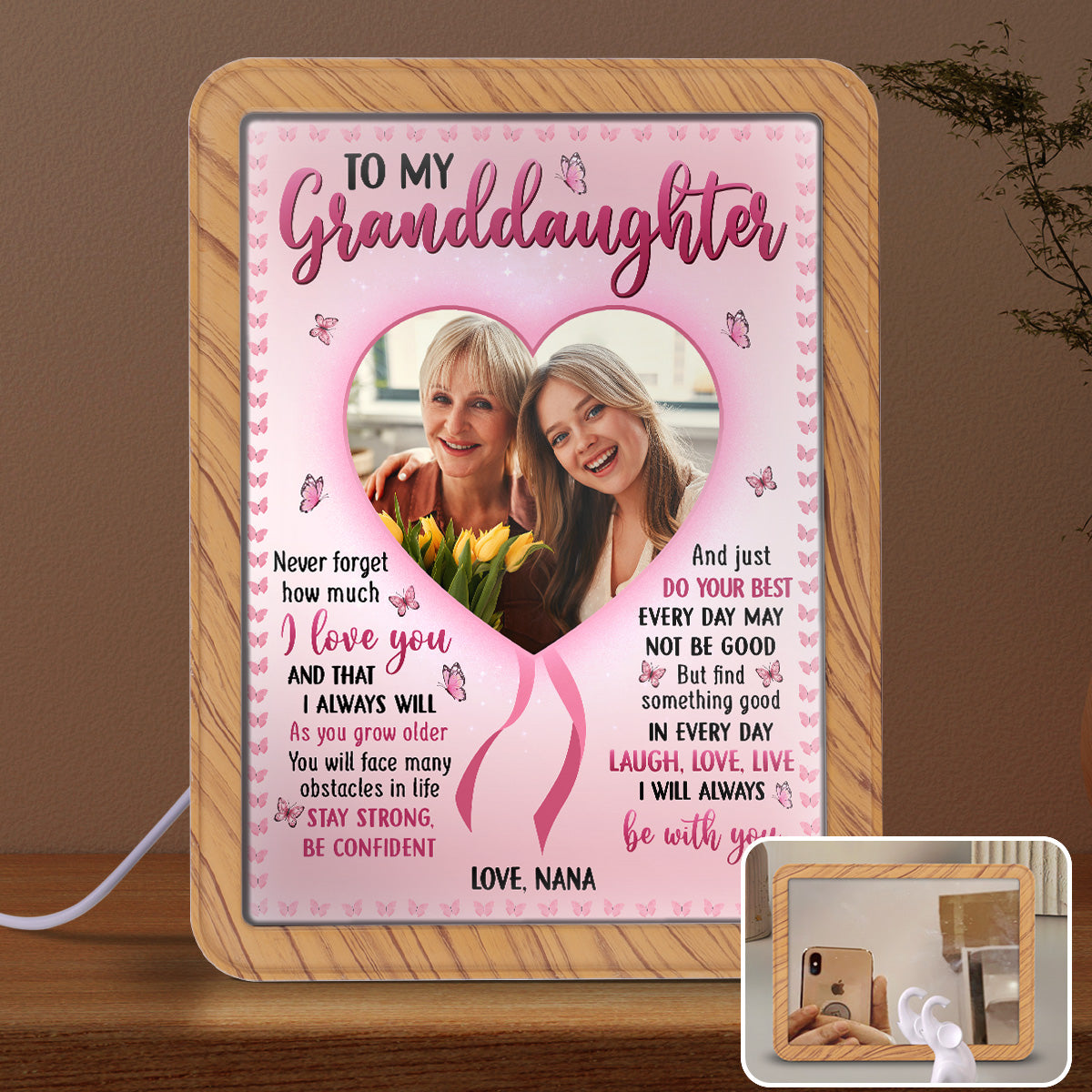 I Will Always Be With You - Personalized Custom Magic Mirror