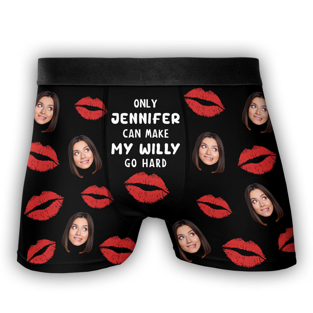 Only My Wife - Personalized Photo Men's Boxer Briefs