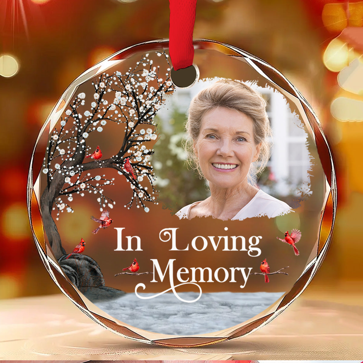 Always With You - Personalized Custom Glass Ornament