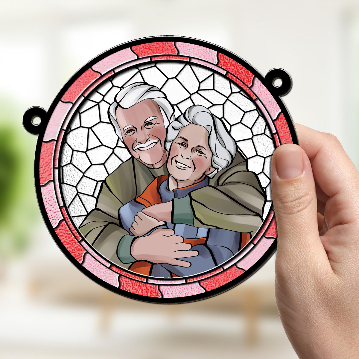 Where There Is Love There Is Life - Personalized Custom Suncatcher