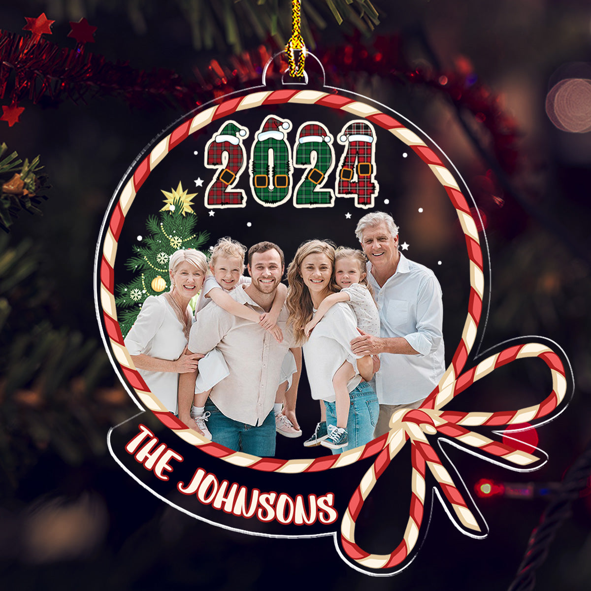 My Big Family Christmas - Personalized Custom Acrylic Ornament
