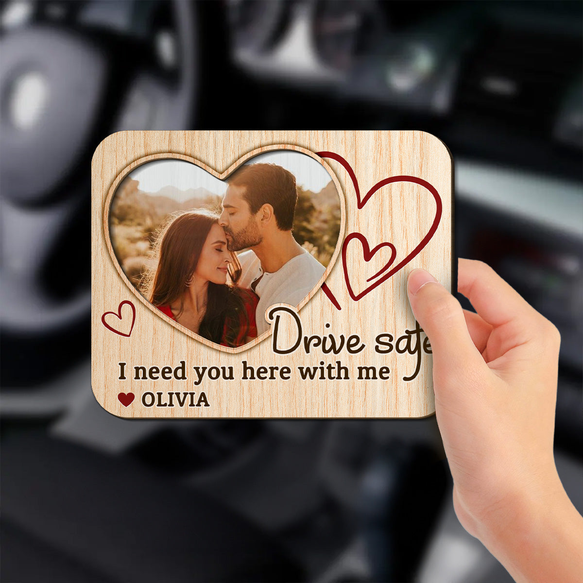 Drive Safe Man - Personalized Custom Car Visor Clip