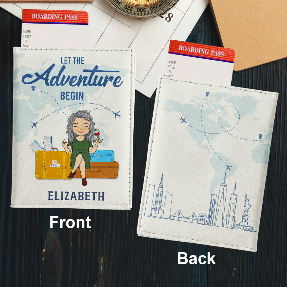 The Adventure Begin - Personalized Custom Passport Cover