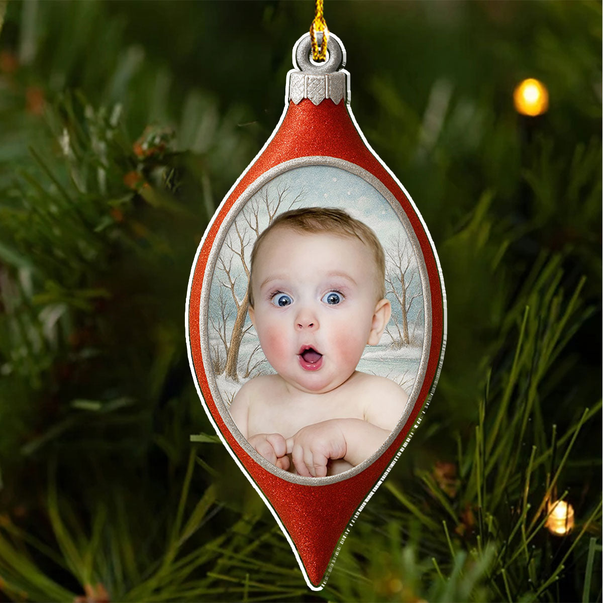 Glowing LED - Personalized Custom Acrylic Ornament