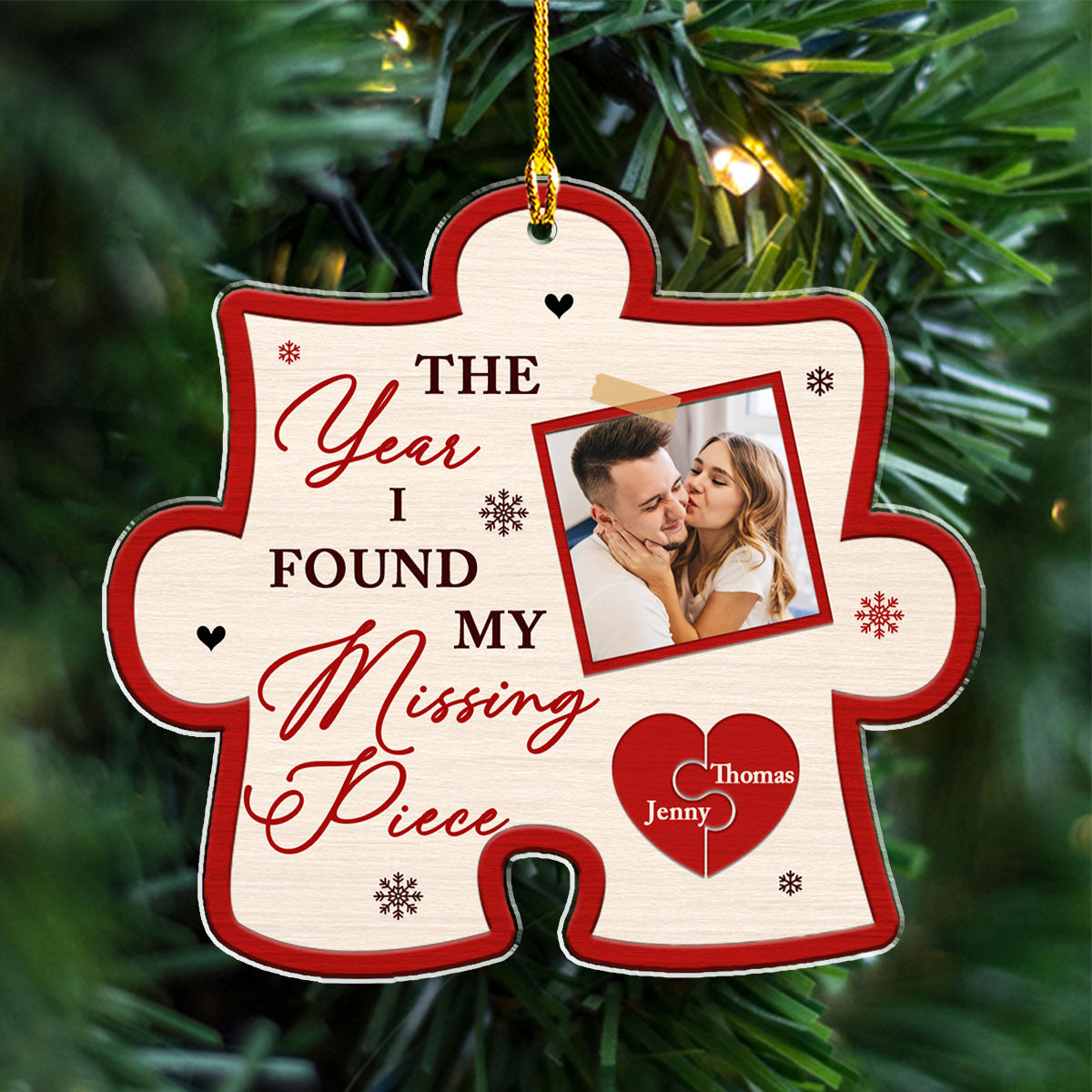 The Year I Found You - Personalized Custom Acrylic Ornament