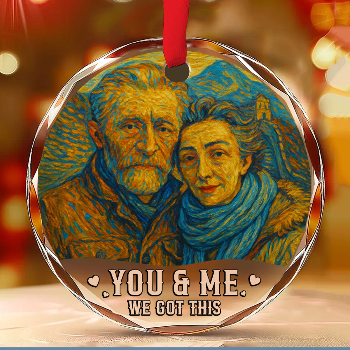 We Got This Untill Our Last Breath - Personalized Custom Glass Ornament