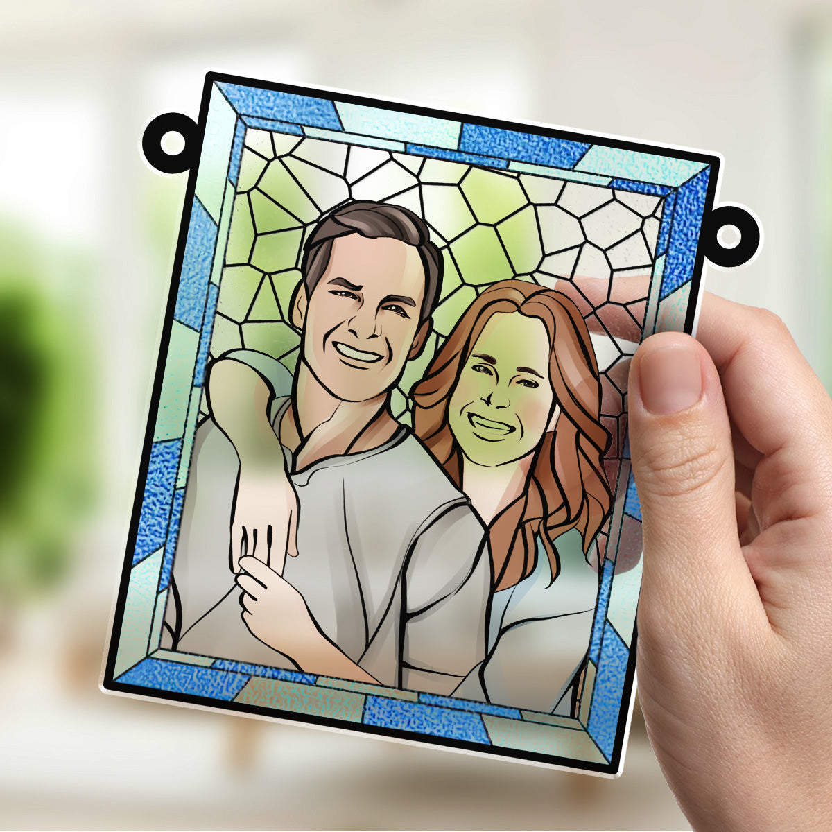 Love You More Every Day - Personalized Custom 1 Layer Suncatcher