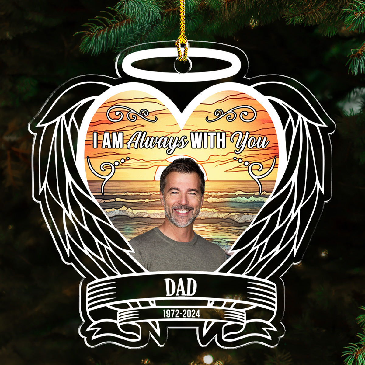 Custom Photo Always On Our Minds - Personalized Custom Acrylic Ornament