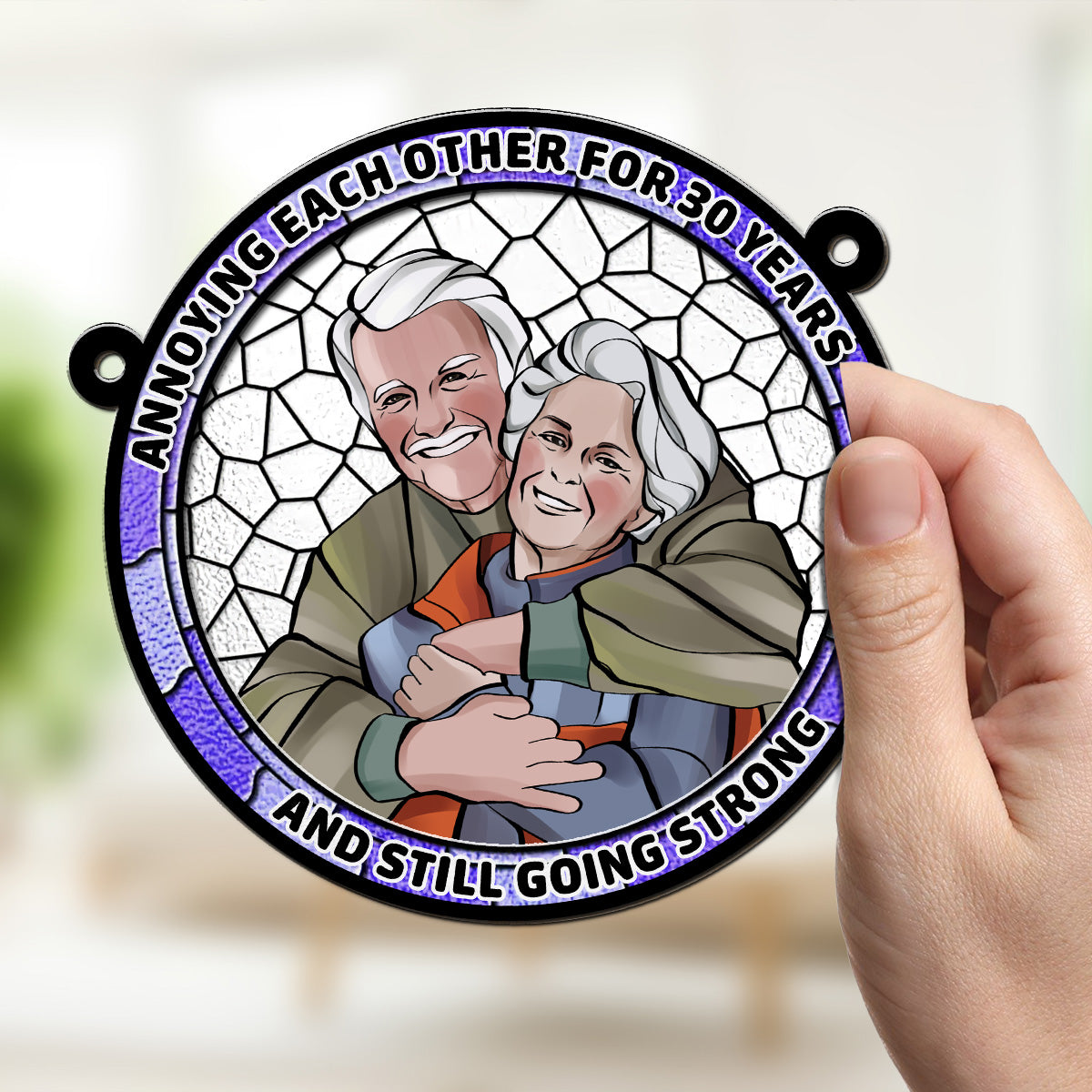 Annoying Each Other - Personalized Custom Suncatcher