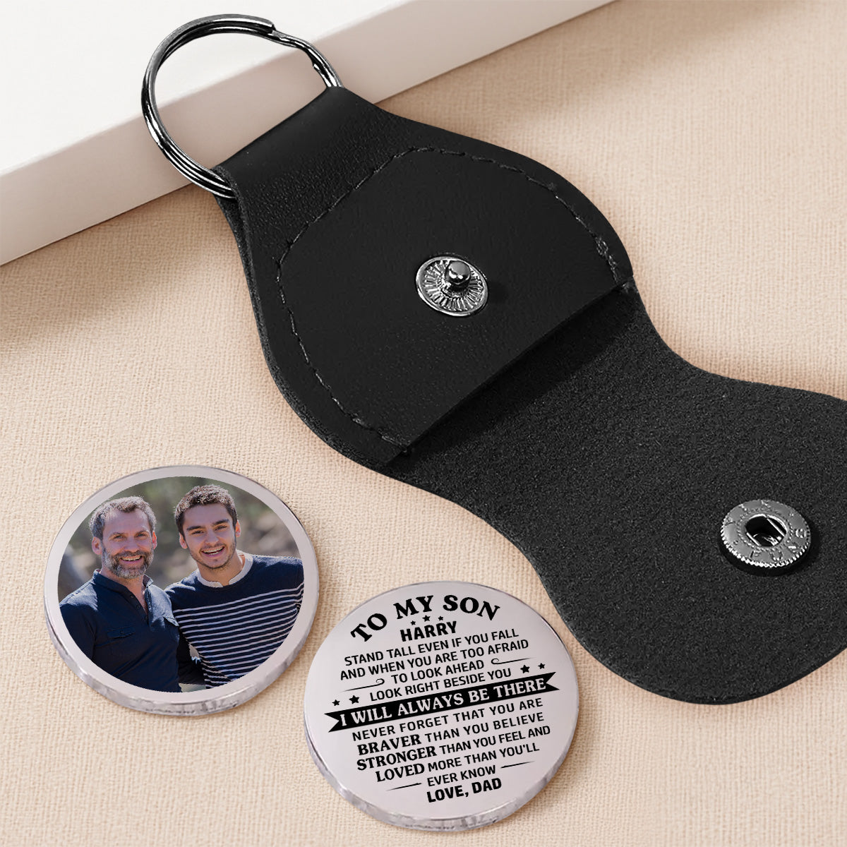 To My Son - Personalized Custom Pocket Hug