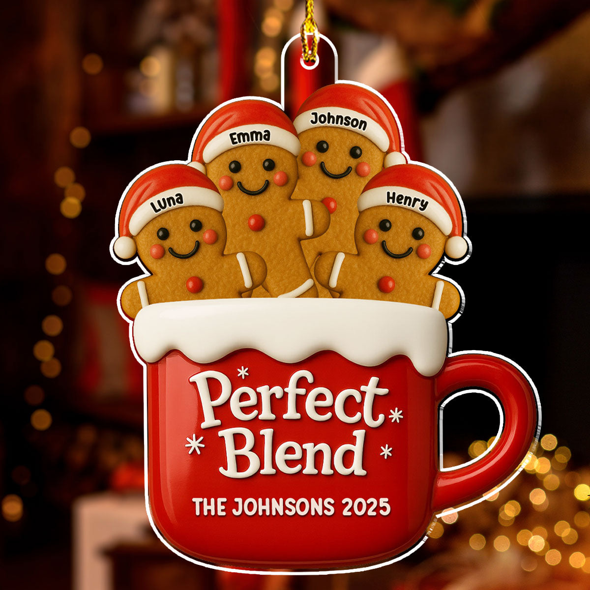 A Perfect Blend - Personalized Custom Acrylic Ornament