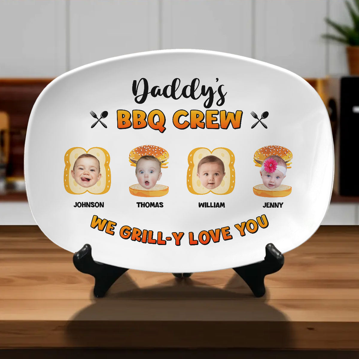 Grilly Love You Dad - Personalized Custom Platter