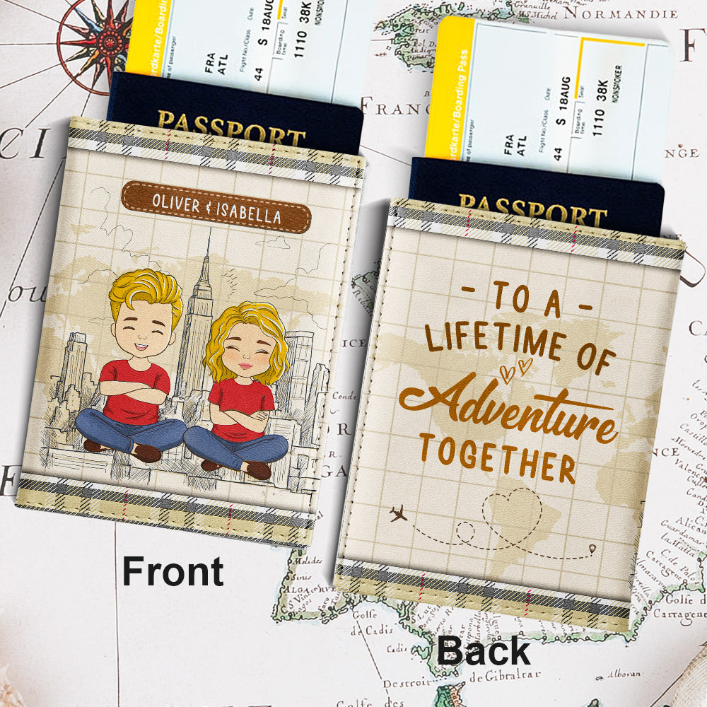 Lifetime Of Adventure - Personalized Custom Passport Cover