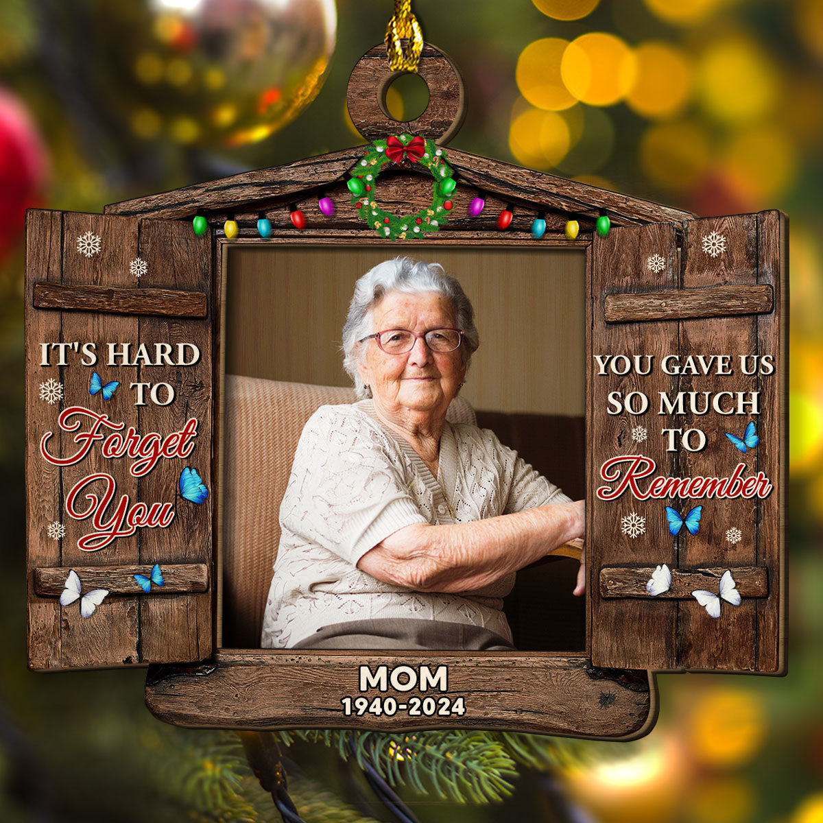 So Much To Remember - Personalized Custom Wood Ornament