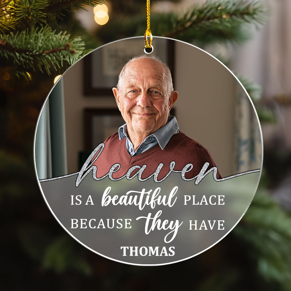 Beautiful Place - Personalized Custom Frosted Acrylic Ornament