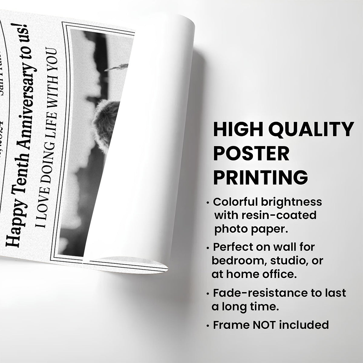 The Love Gazette - Personalized Custom Poster