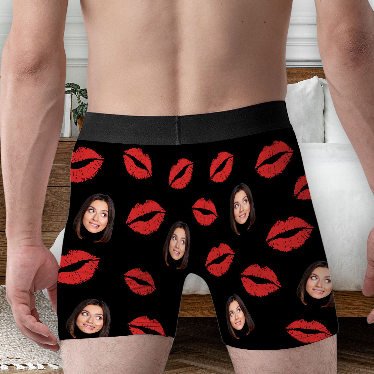 Only My Wife - Personalized Photo Men's Boxer Briefs