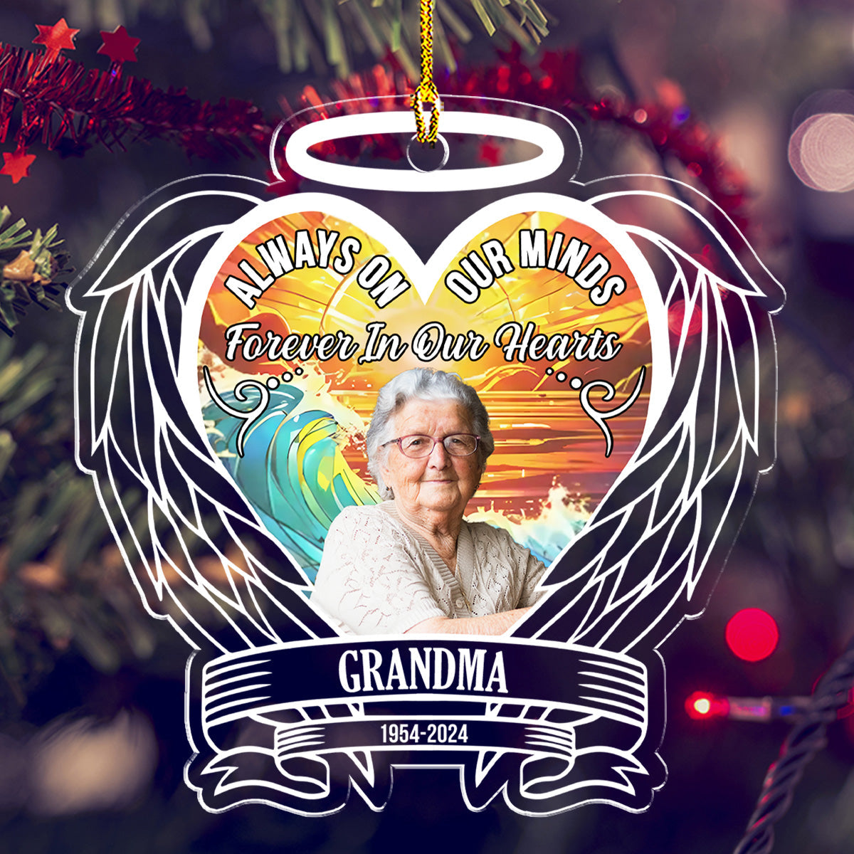 Custom Photo Always On Our Minds - Personalized Custom Acrylic Ornament