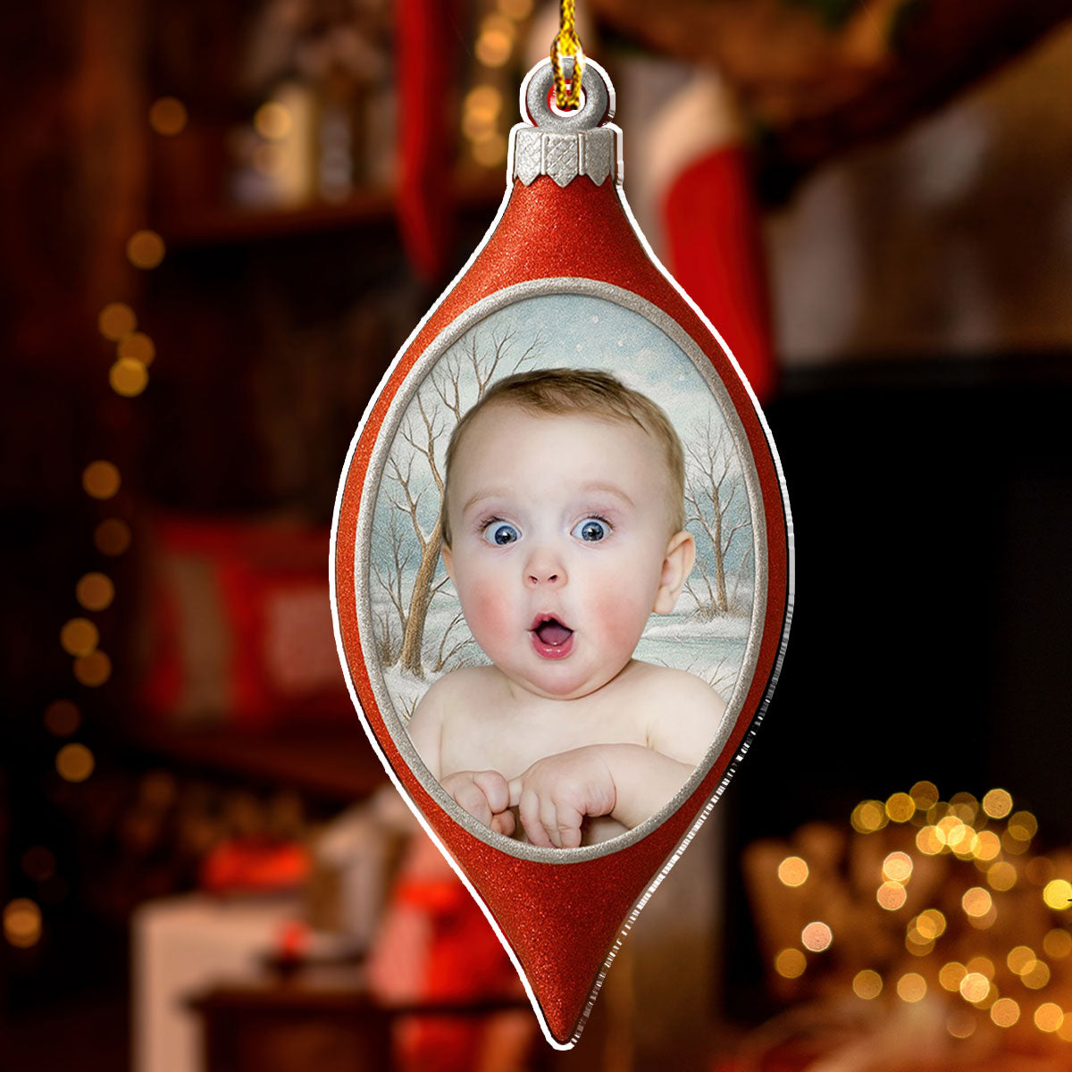 Glowing LED - Personalized Custom Acrylic Ornament