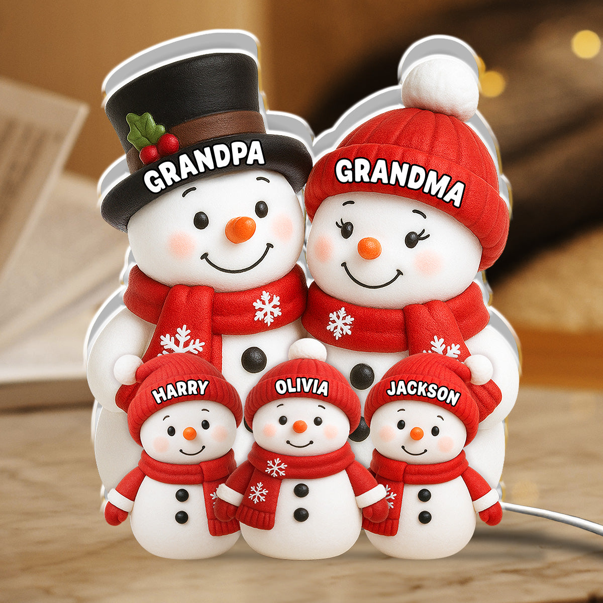 Our Grandkids Snow - Personalized Custom Light Box