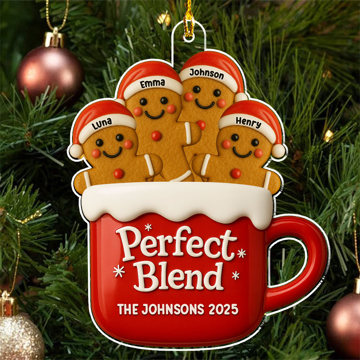 A Perfect Blend - Personalized Custom Acrylic Ornament