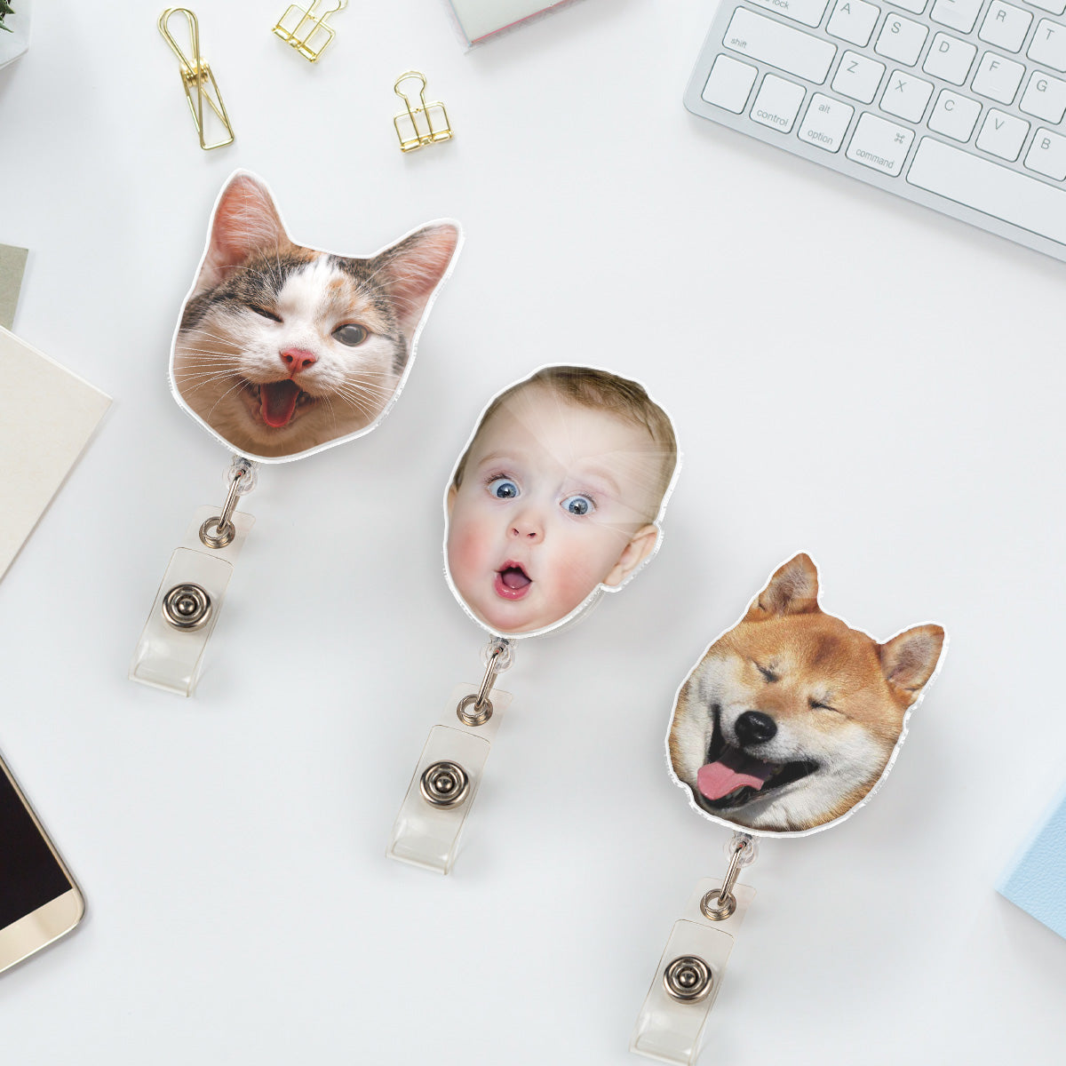 Funny Meme - Personalized Custom Acrylic Badge Reel