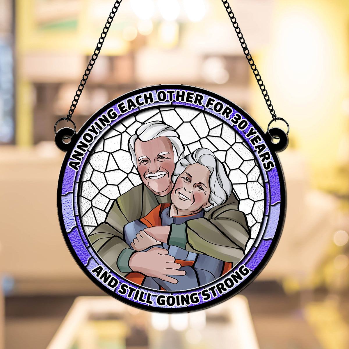 Annoying Each Other - Personalized Custom Suncatcher