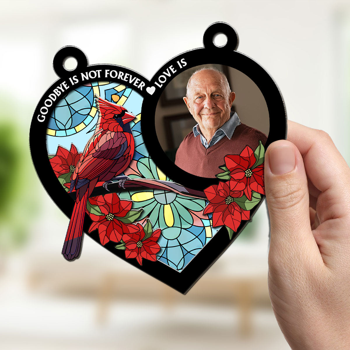 Goodbye Is Not Forever - Personalized Custom Suncatcher