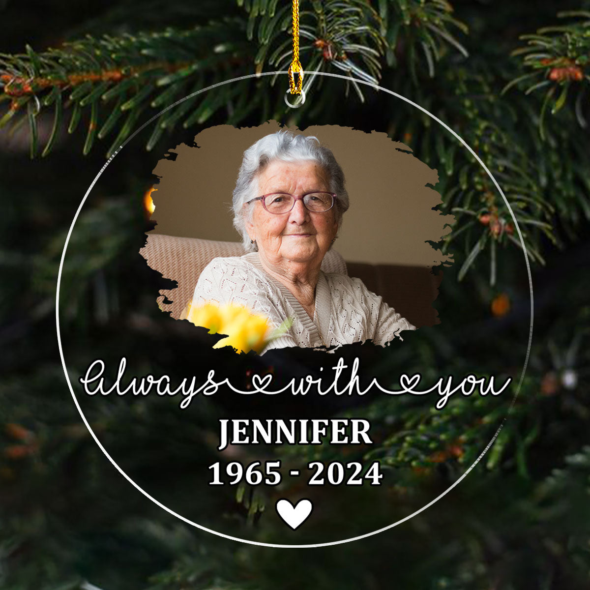 Forever Loved - Personalized Custom Acrylic Ornament