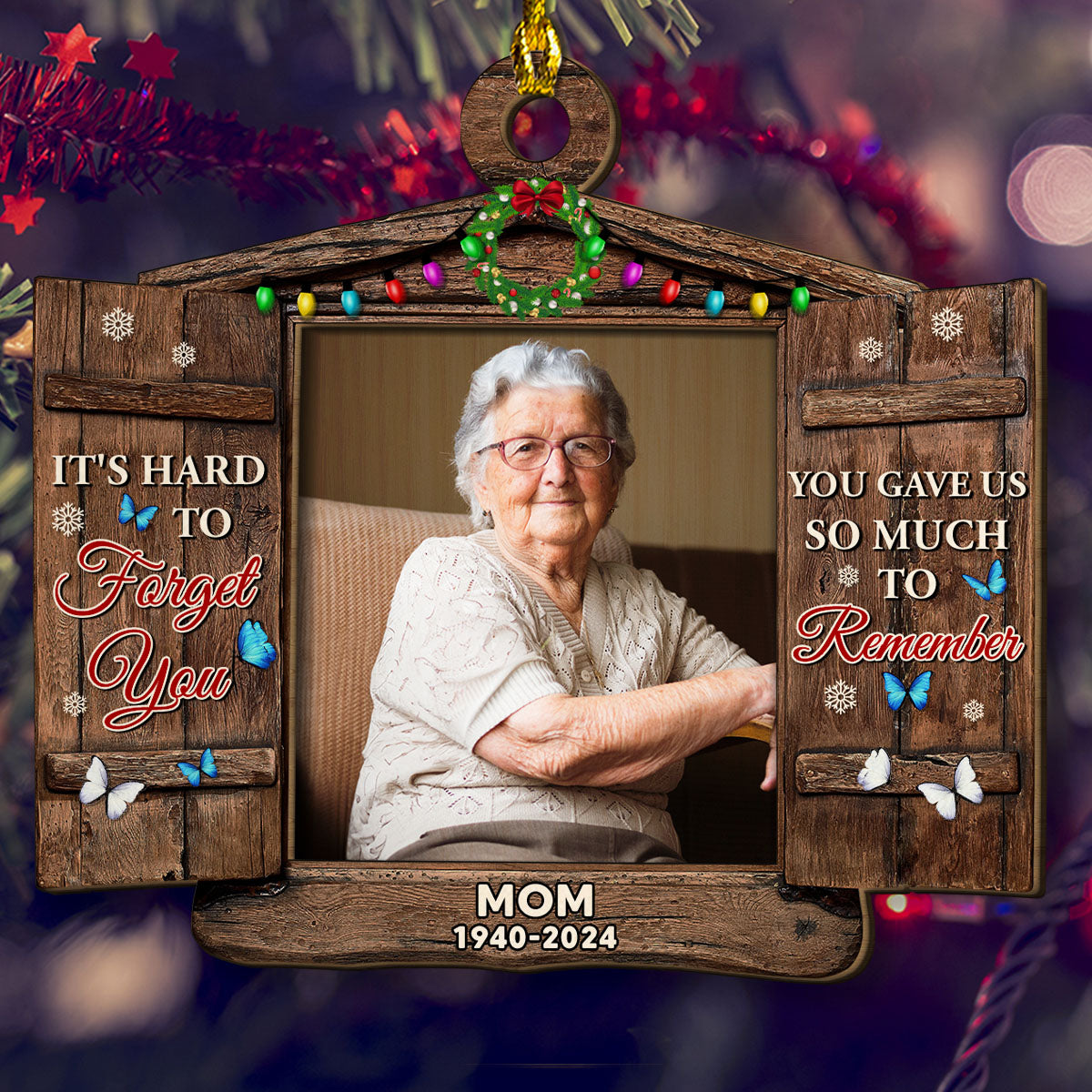 So Much To Remember - Personalized Custom Wood Ornament