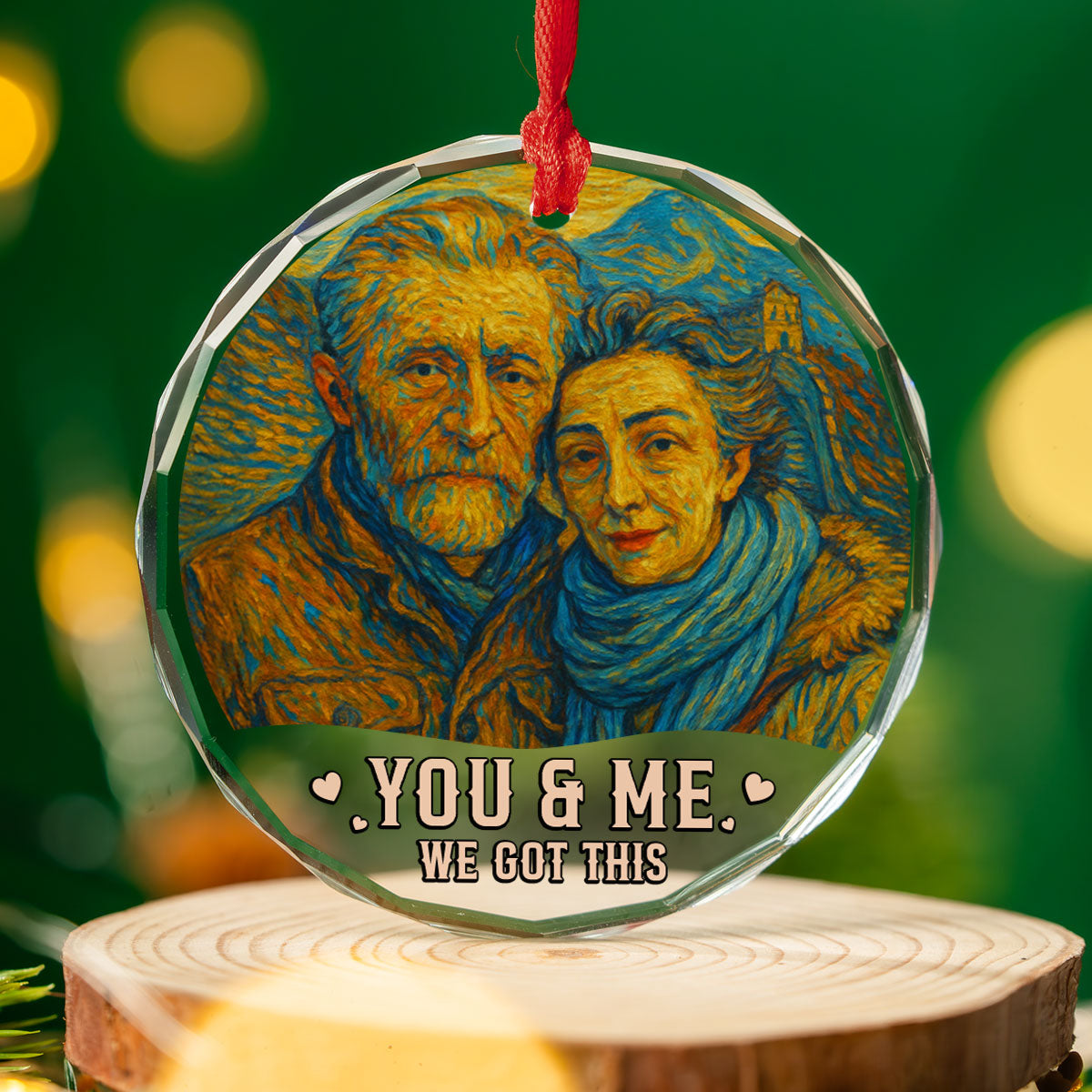 We Got This Untill Our Last Breath - Personalized Custom Glass Ornament