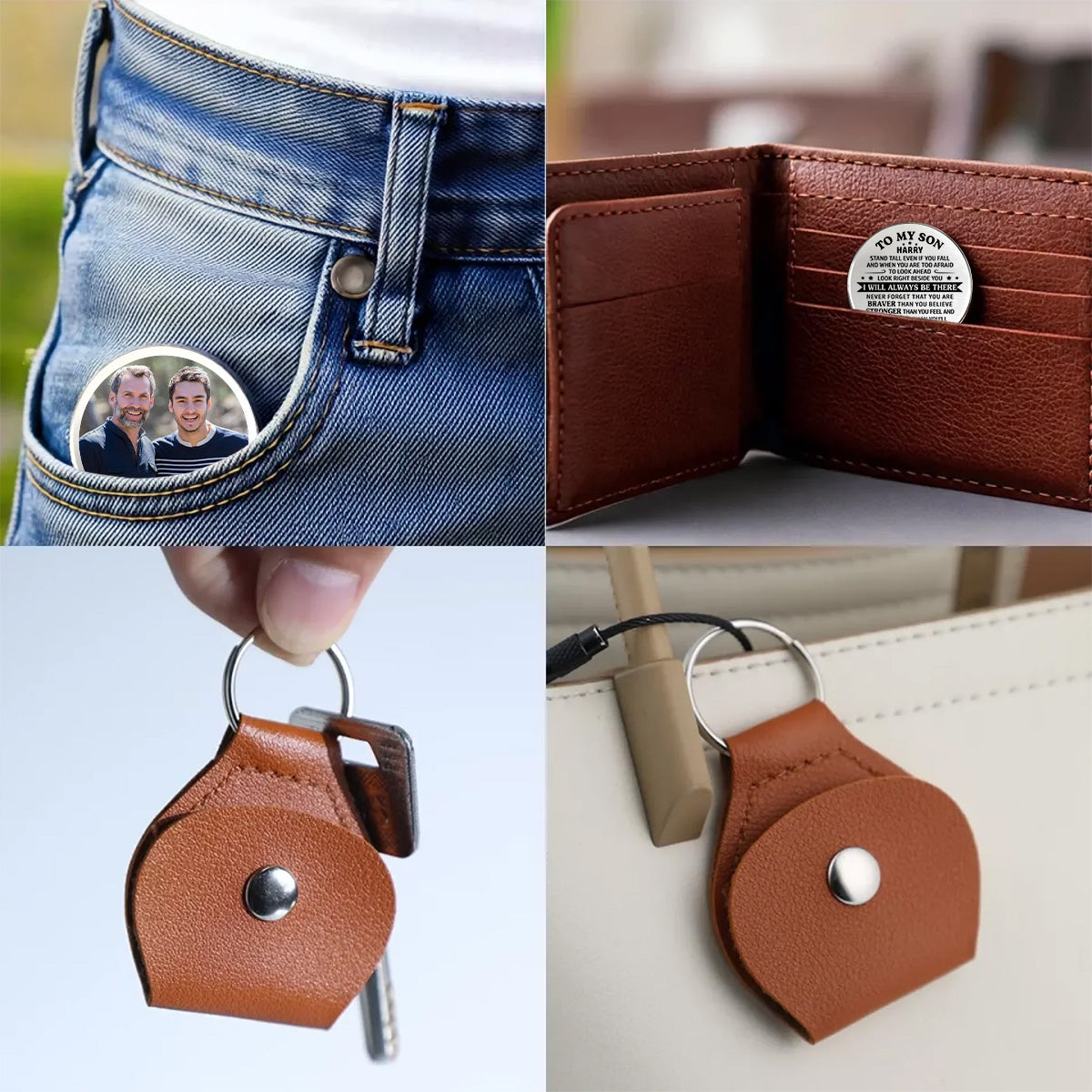 To My Son - Personalized Custom Pocket Hug