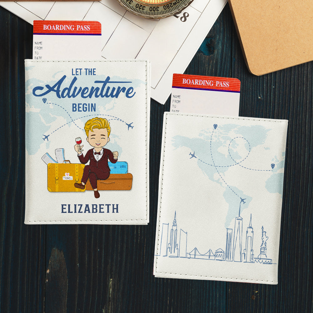 The Adventure Begin - Personalized Custom Passport Cover