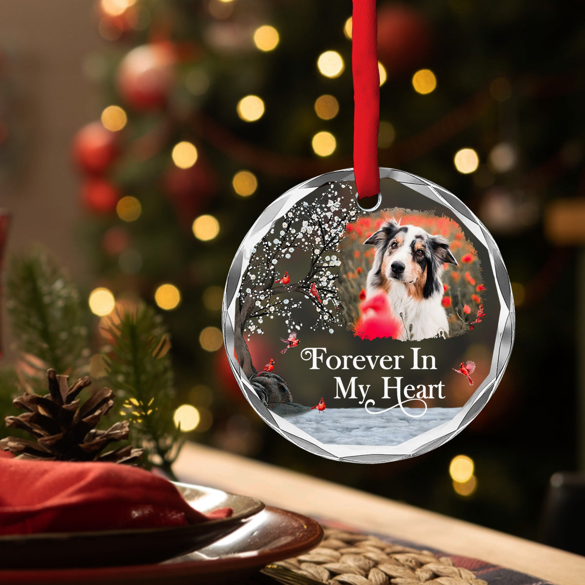 Always With You - Personalized Custom Glass Ornament