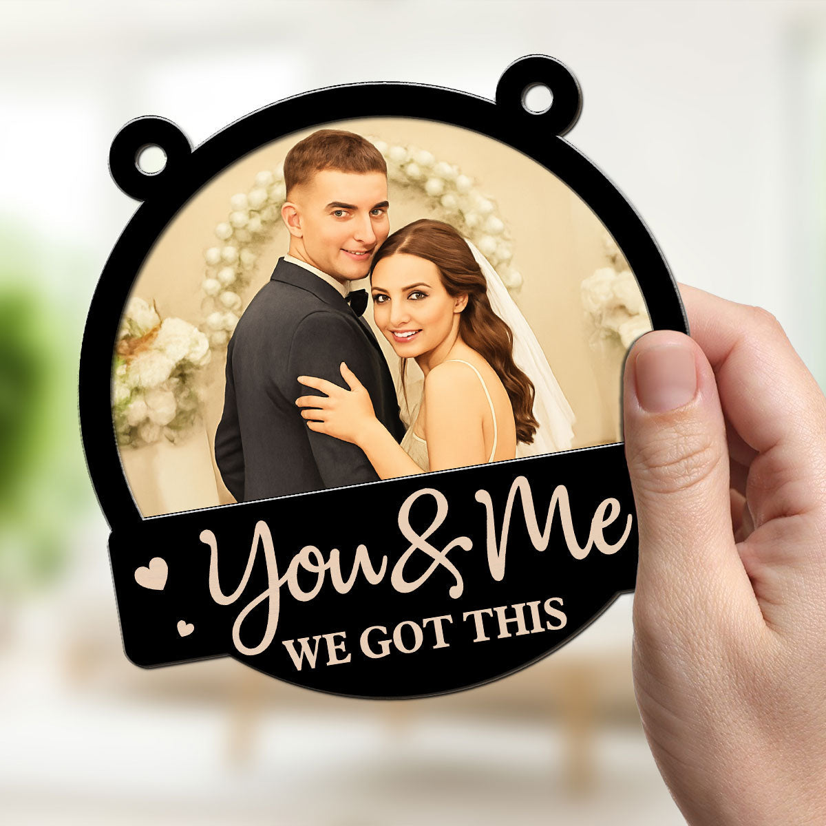You And Me Couple - Personalized Custom Suncatcher