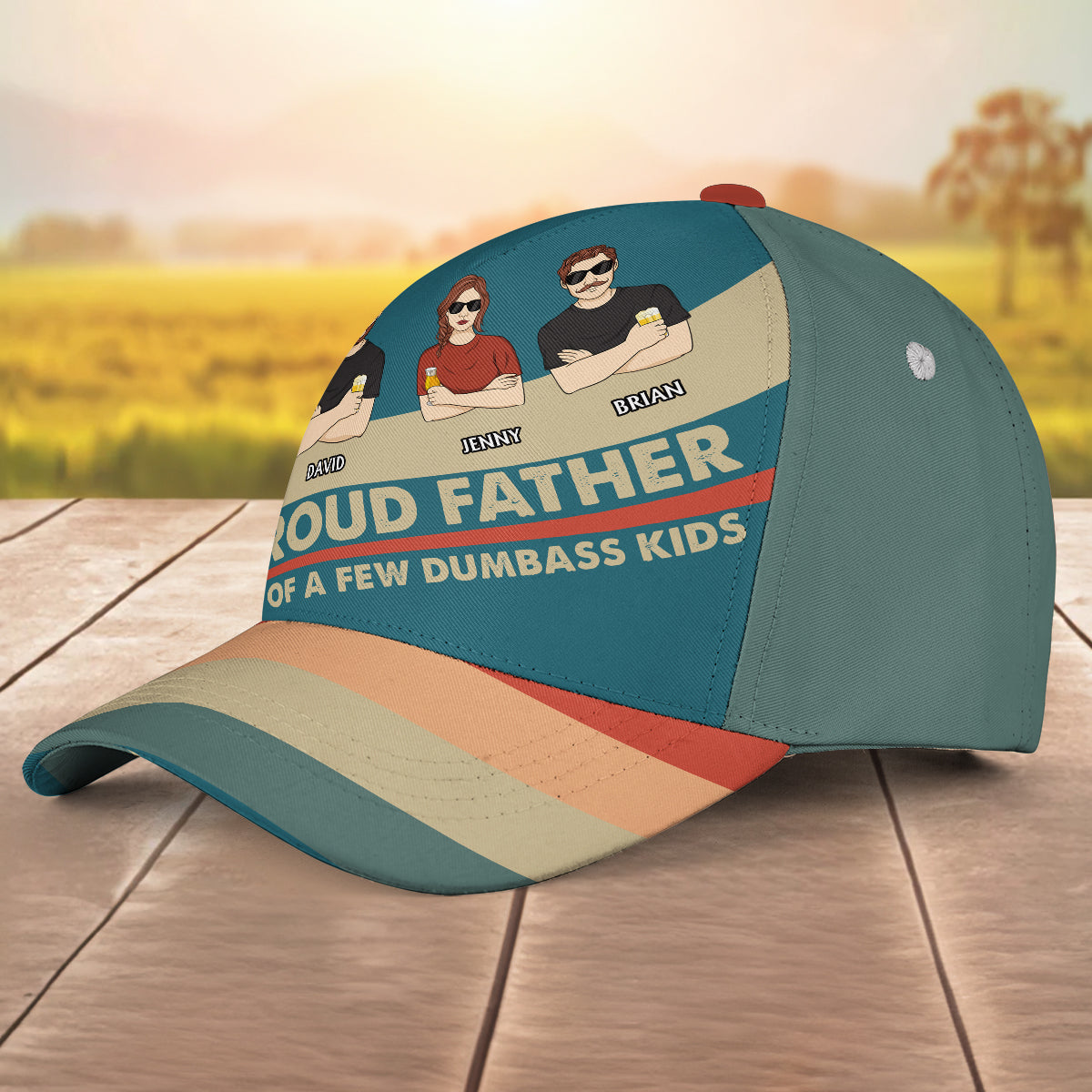 Proud Father - Personalized Classic Cap