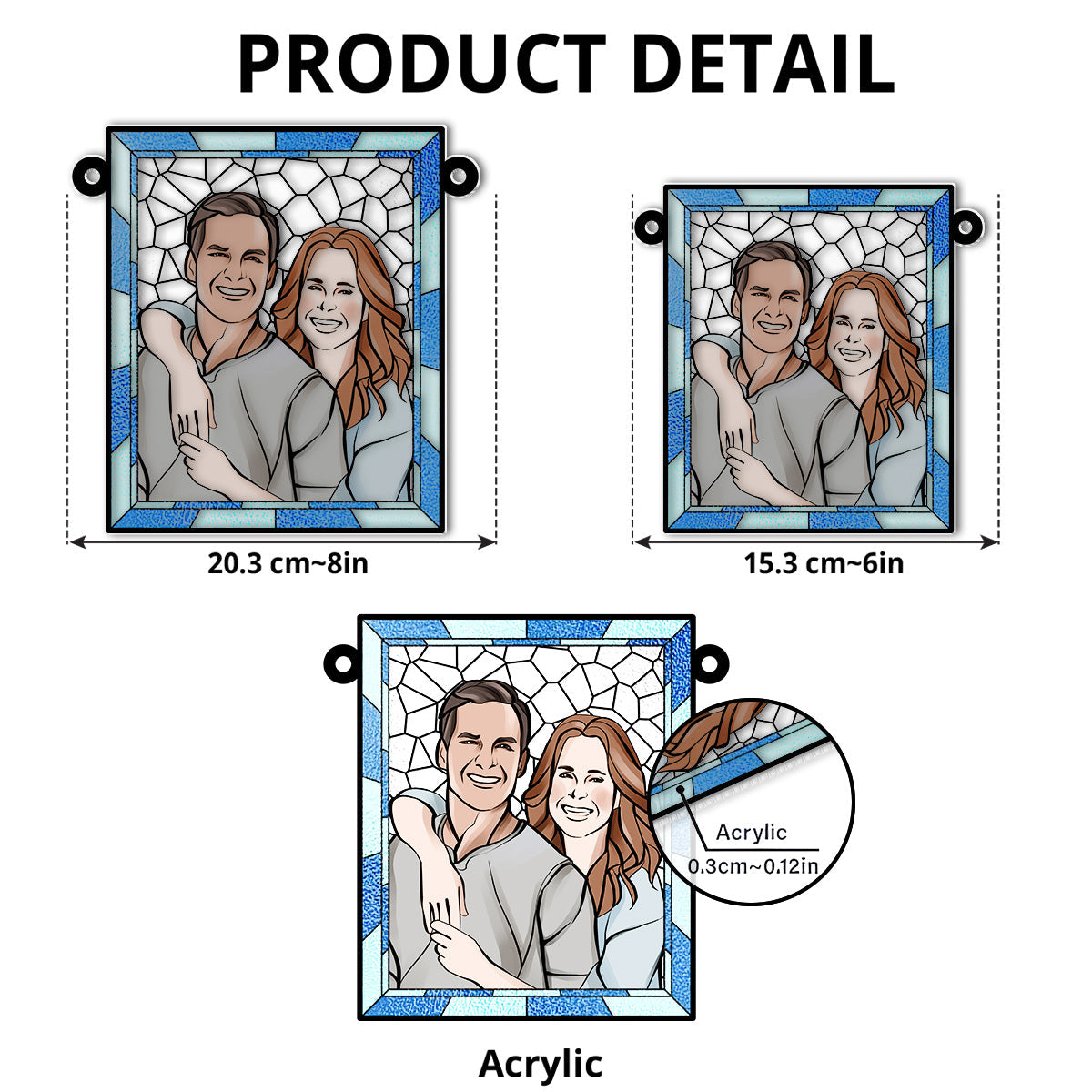 Love You More Every Day - Personalized Custom 1 Layer Suncatcher