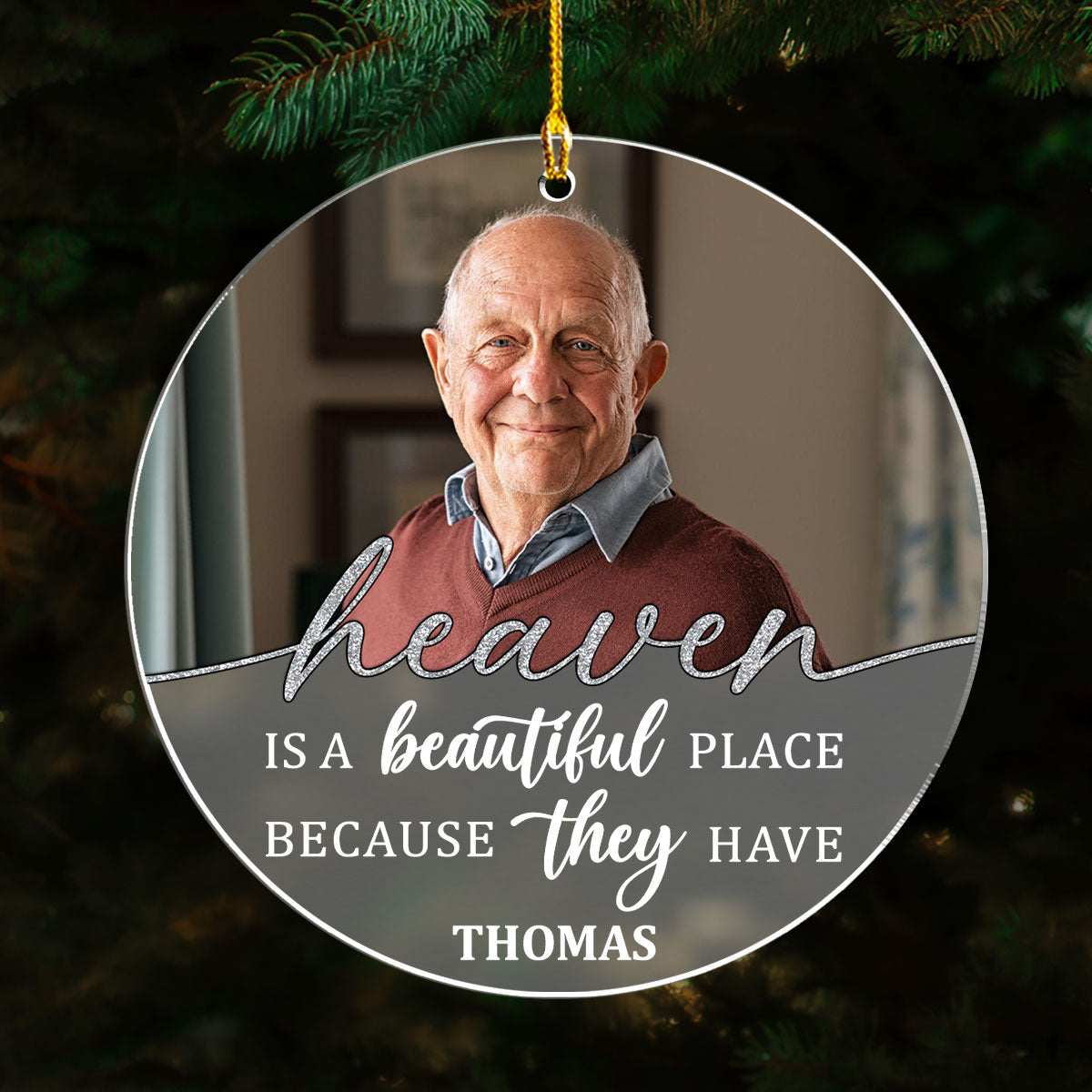 Beautiful Place - Personalized Custom Frosted Acrylic Ornament