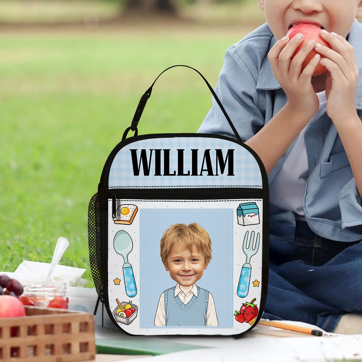 I Packed This With Love - Personalized Custom Insulated Lunch Bag