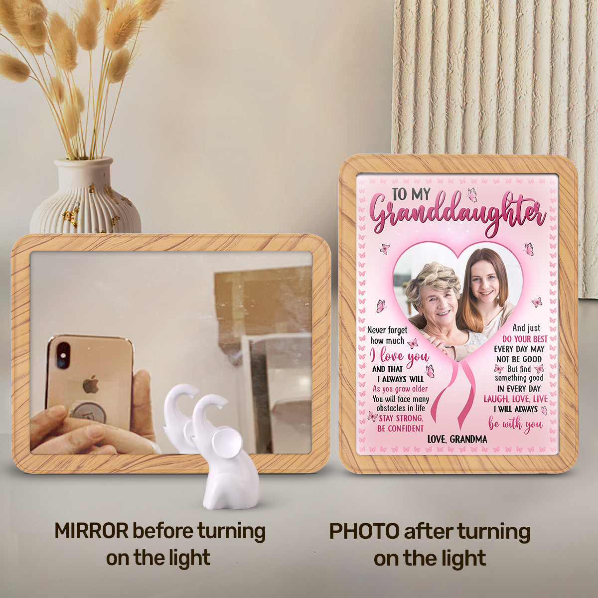 I Will Always Be With You - Personalized Custom Magic Mirror