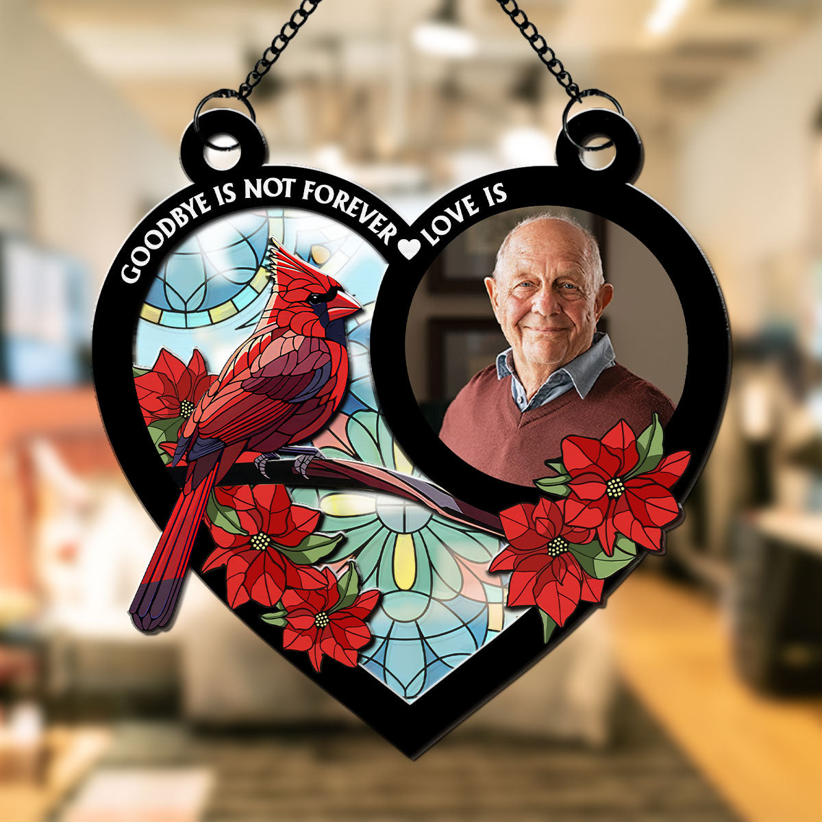 Goodbye Is Not Forever - Personalized Custom Suncatcher