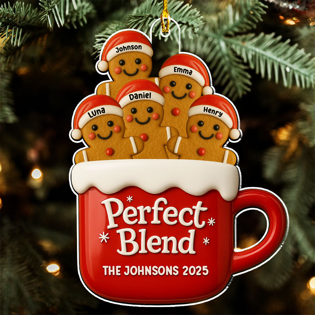 A Perfect Blend - Personalized Custom Acrylic Ornament