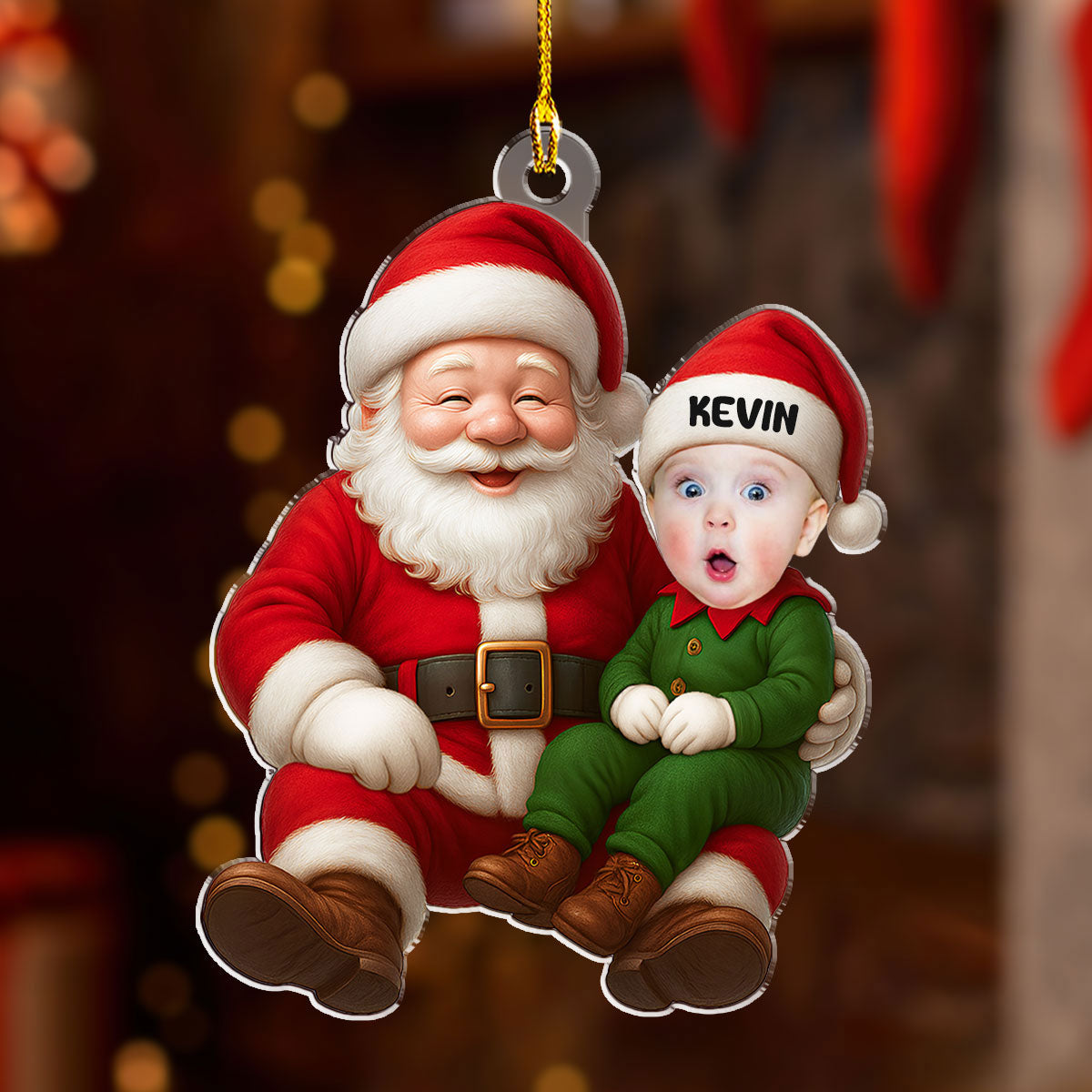 Ho Ho Ho Baby - Personalized Custom Acrylic Ornament