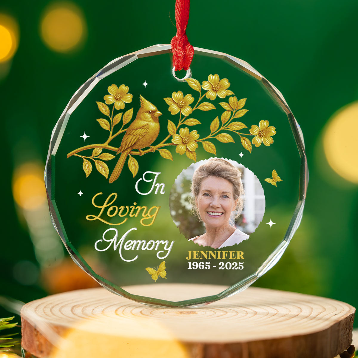 Our Loving Memory - Personalized Custom Glass Ornament
