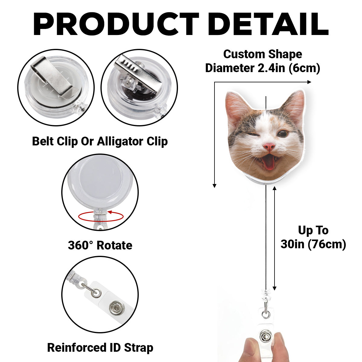 Funny Meme - Personalized Custom Acrylic Badge Reel