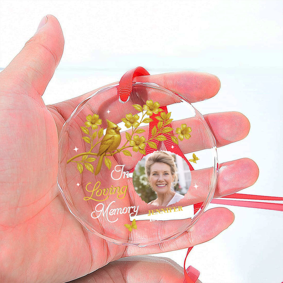 Our Loving Memory - Personalized Custom Glass Ornament
